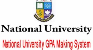 National University Grade Point Average Making System