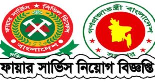 Bangladesh Fire Service Govt Job Circular Application Form, Exam Admit Card Available 2018