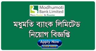 Modhumoti Bank Limited Job Vacancy Career Opportunity